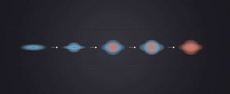 Galaxien sterben von innen nach außen