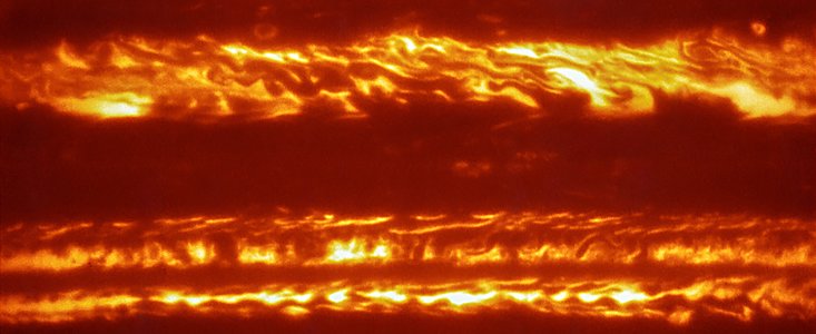 Jupiter-Aufnahme mit dem VISIR-Instrument am VLT