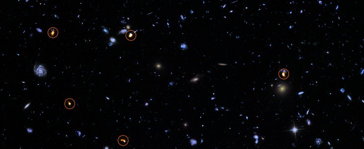 ALMA sonda il campo ultra-profondo di Hubble