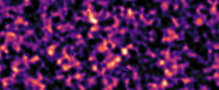 Mapa da matéria escura da região G12 do rastreio KiDS