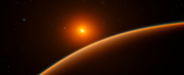 Ilustración del exoplaneta tipo supertierra LHS 1140b