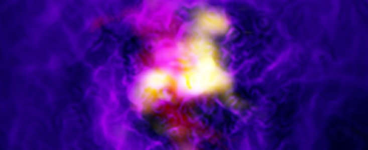 ALMA och MUSE upptäcker en galaktisk fontän