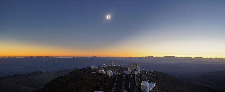 Totale zonsverduistering, La Silla-sterrenwacht, 2019