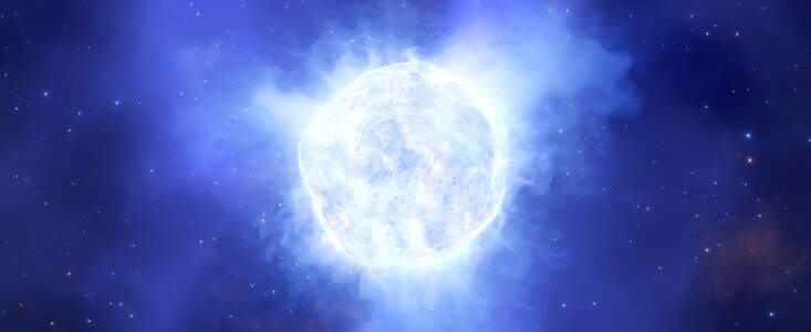 Artist’s impression of the disappearing star
