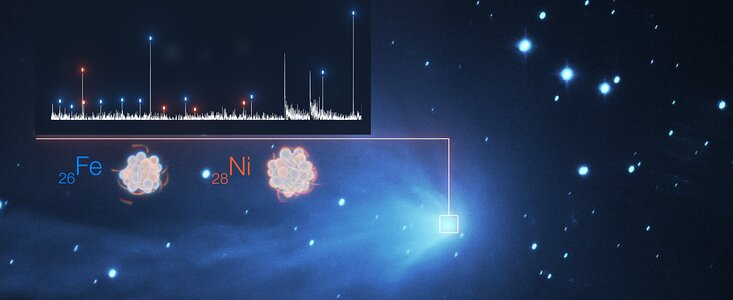 Nachweis von Schwermetallen in der Atmosphäre des Kometen C/2016 R2