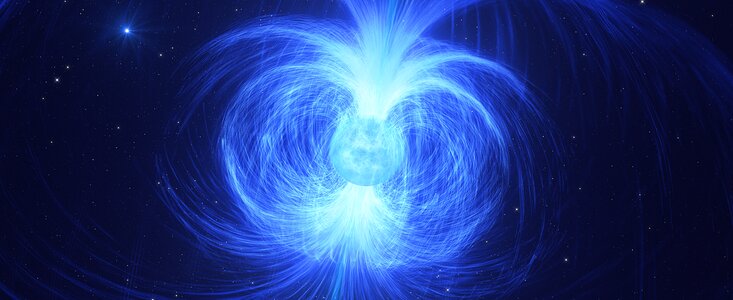 Imagem artística da HD 45166, a estrela que poderá transformar-se numa magnetar