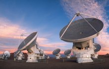 ALMA telescope dishes