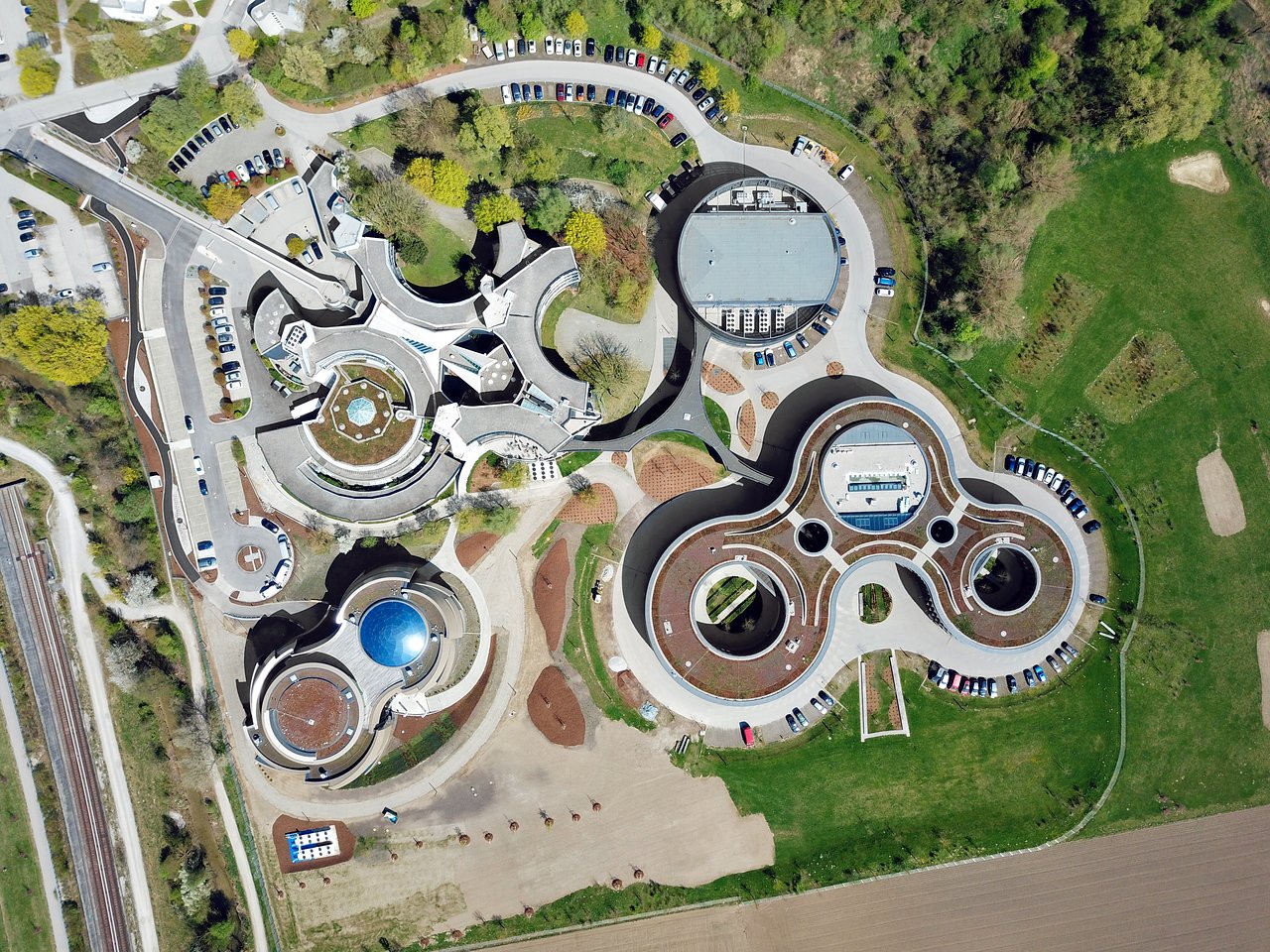 Aerial view of ESO Headquarters