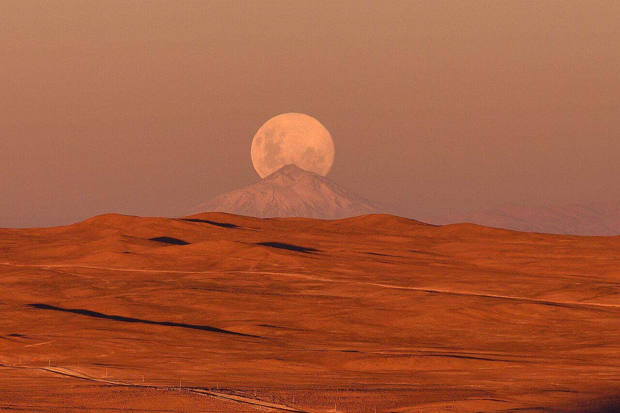 The Moon Behind the Mountain