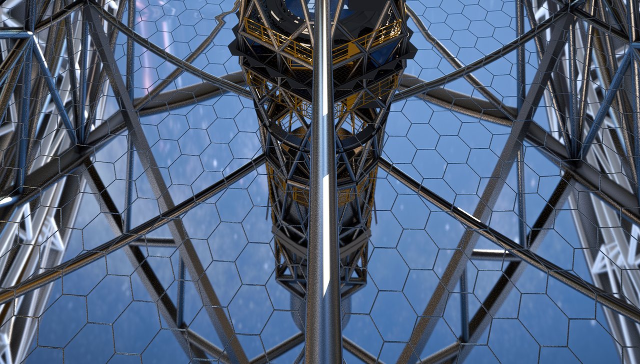 Close-up of ELT primary mirror (artist's impression)