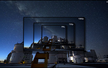 Formato Ultra HD proporciona una nueva dimensión a los videos de ESO