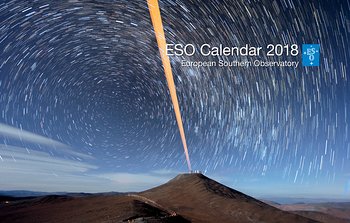 O calendário do ESO para 2018 já se encontra disponível