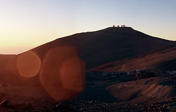 Mounted image 002: Paranal Observatory at sunset, panorama 2007