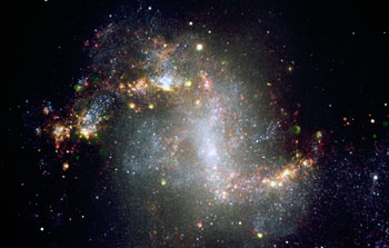 Mounted image 028: The topsy-turvy galaxy NGC 1313
