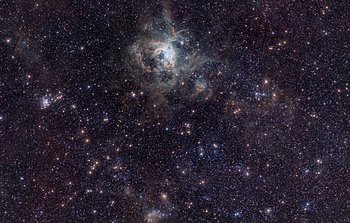 Mounted image 123: VISTA Magellanic Cloud Survey view of the Tarantula Nebula