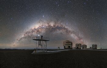 Die ESO und weitere Astronomie-Organisationen fordern die UN auf, die Folgen von Satelliten auf einen dunklen und ruhigen Himmel zu behandeln