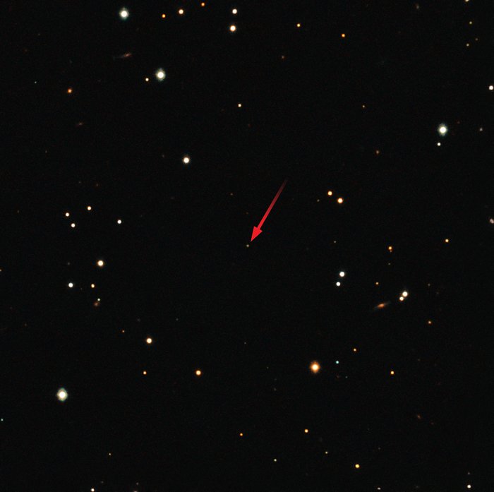 Immagine del lampo gamma GRB 151027B catturata da GROND