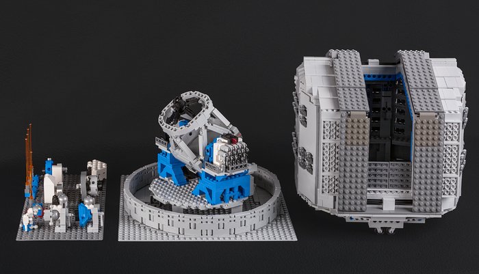 Il modello LEGO® del VLT nella sua interezza