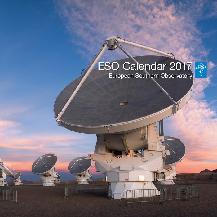 Capa do calendário do ESO para 2017