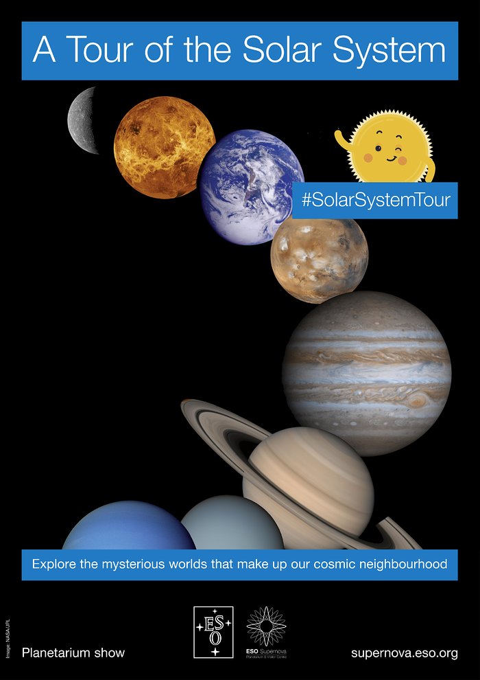 Eine Tour durch das Sonnensystem (Poster auf Englisch)