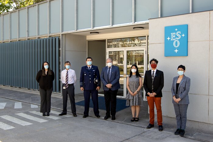 UNOOSA delegation visits ESO offices in Santiago on October 2021