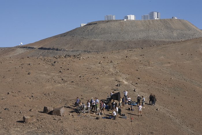 Quantum of Solace filming at Paranal