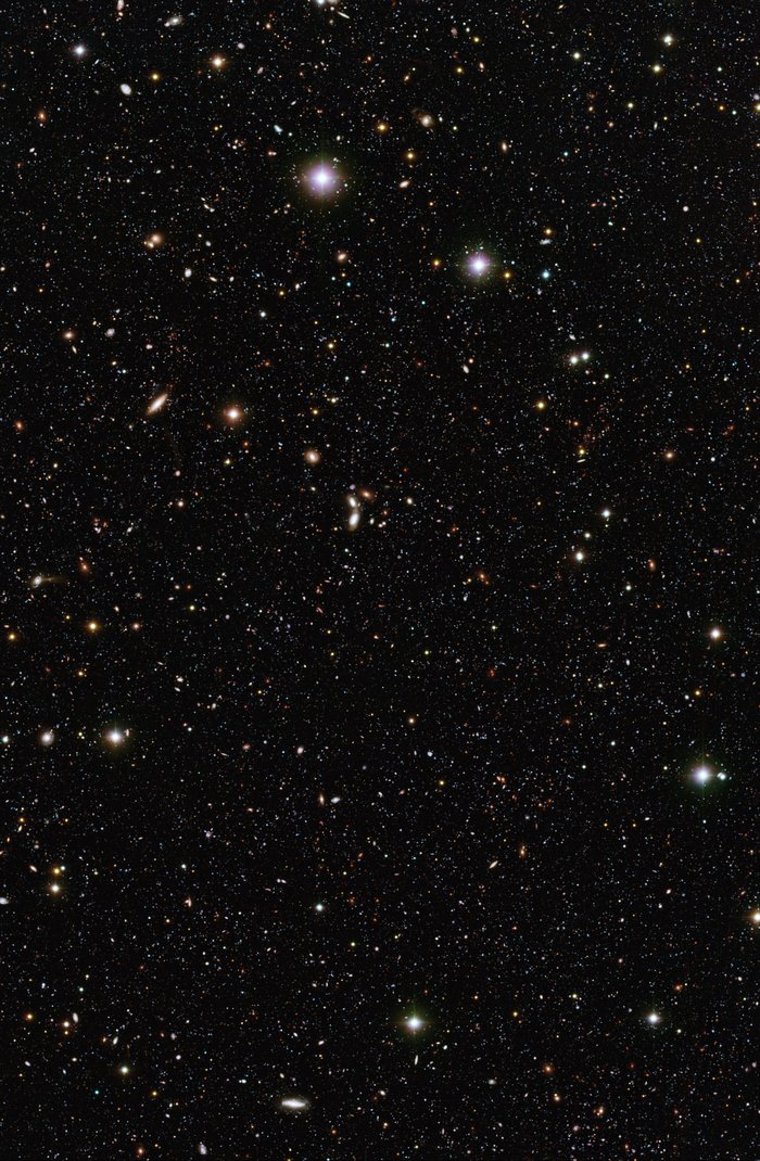 Um conjunto de galáxias distantes