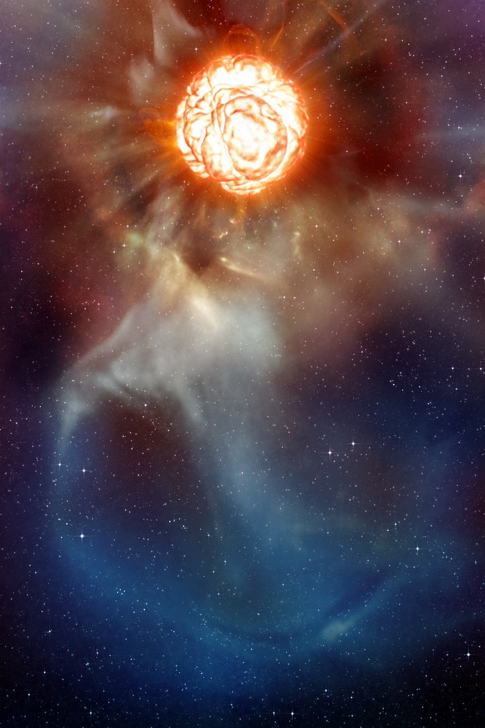 A plume on Betelgeuse (artist’s impression)