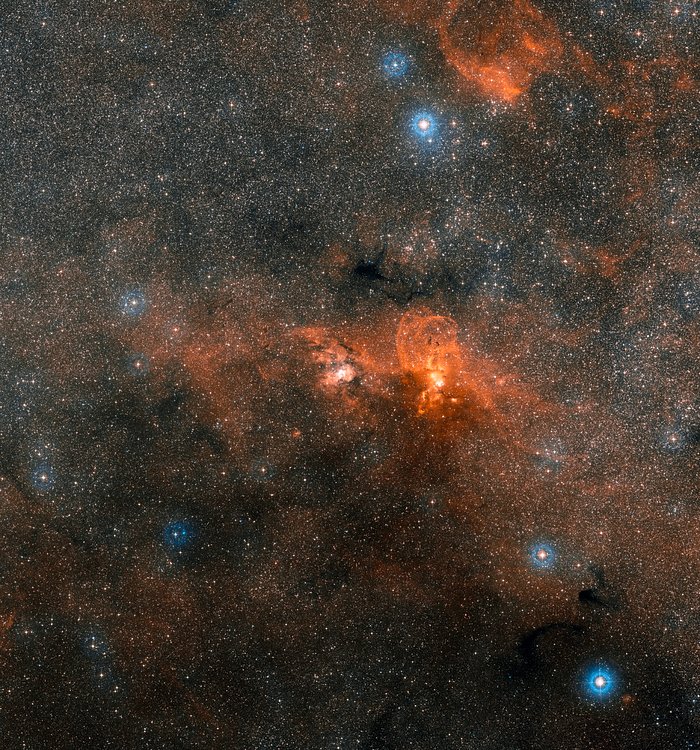 Star formation in the constellation of Carina