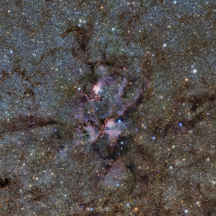 Hummernebulosan fotograferad av ESO:s teleskop VISTA