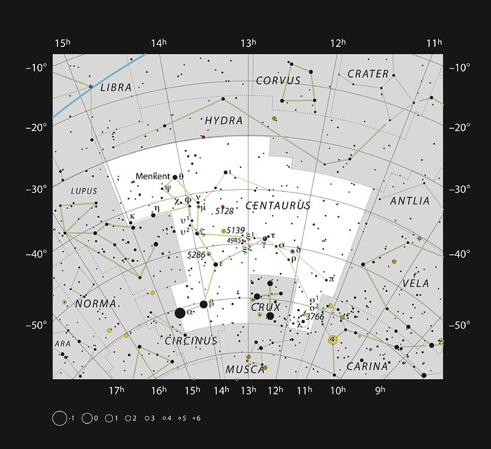 Tähtien lastentarha IC 2944 Kentaurin tähdistössä