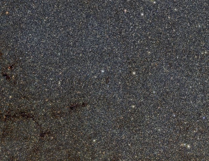 Parte de la imagen de VVV del bulbo de la Vía Láctea desde el telescopio VISTA de ESO