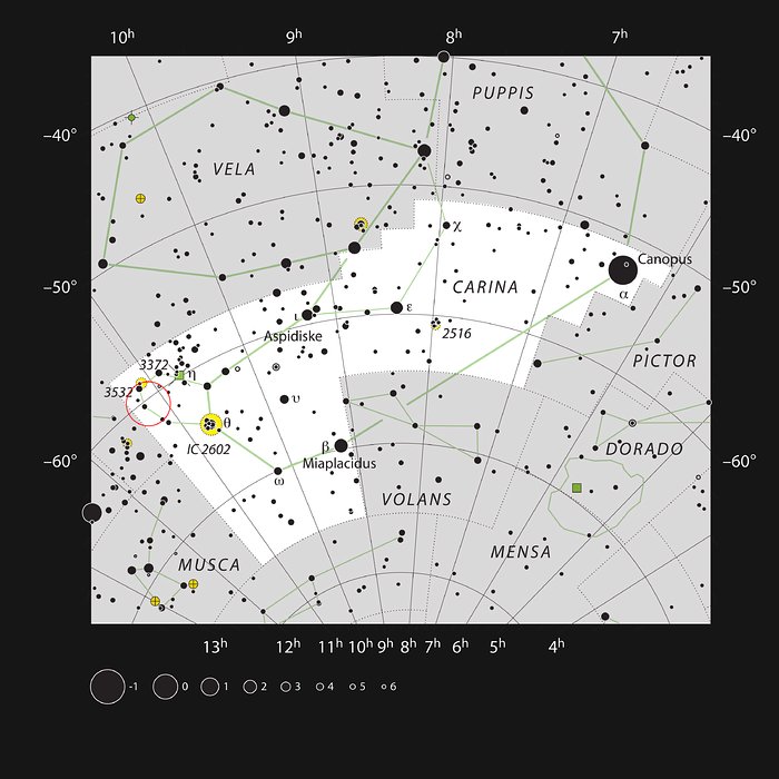 Der Sternhaufen NGC 3572 im Sternbild Carina