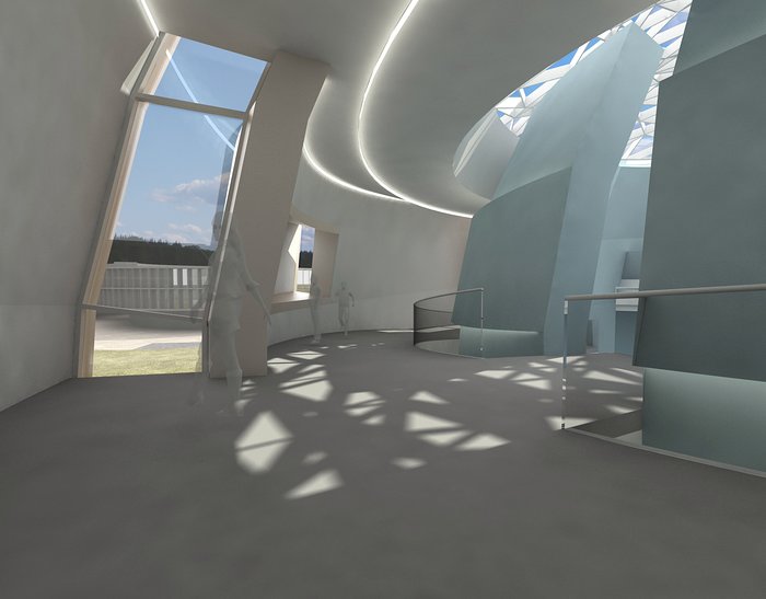 Le nouveau planétarium et le centre d'exposition au siège de l'ESO