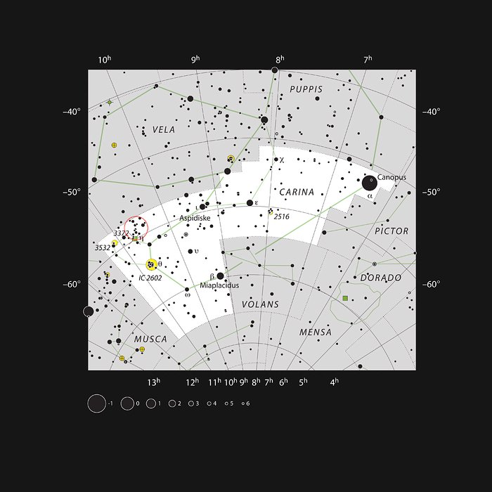 The star cluster NGC 3293 in the constellation of Carina