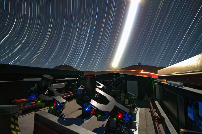 Endnu et nattekig på NGTS teleskoperne