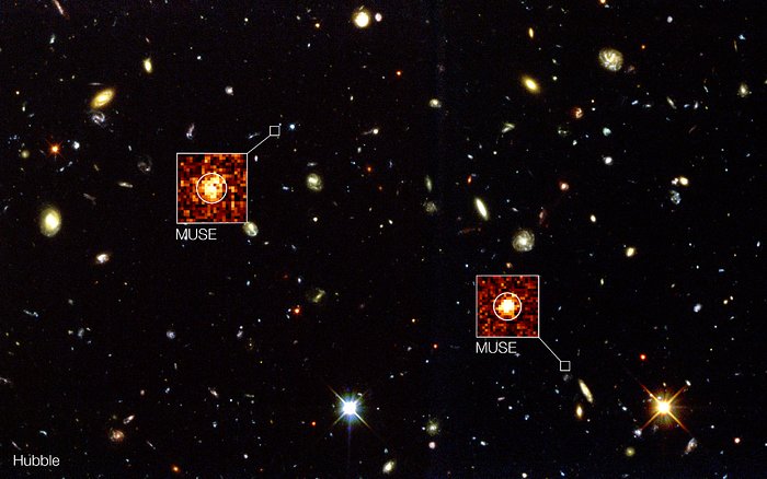 O MUSE vai para além do Hubble no Hubble Deep Field South