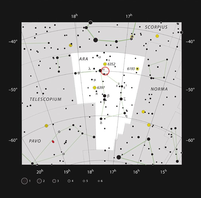 The star cluster IC 4651 in the constellation of Ara