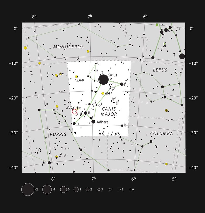 La estrella hipergigante roja VY Canis Majoris 