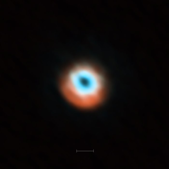 Imagem ALMA do disco transitório da HD 135344B