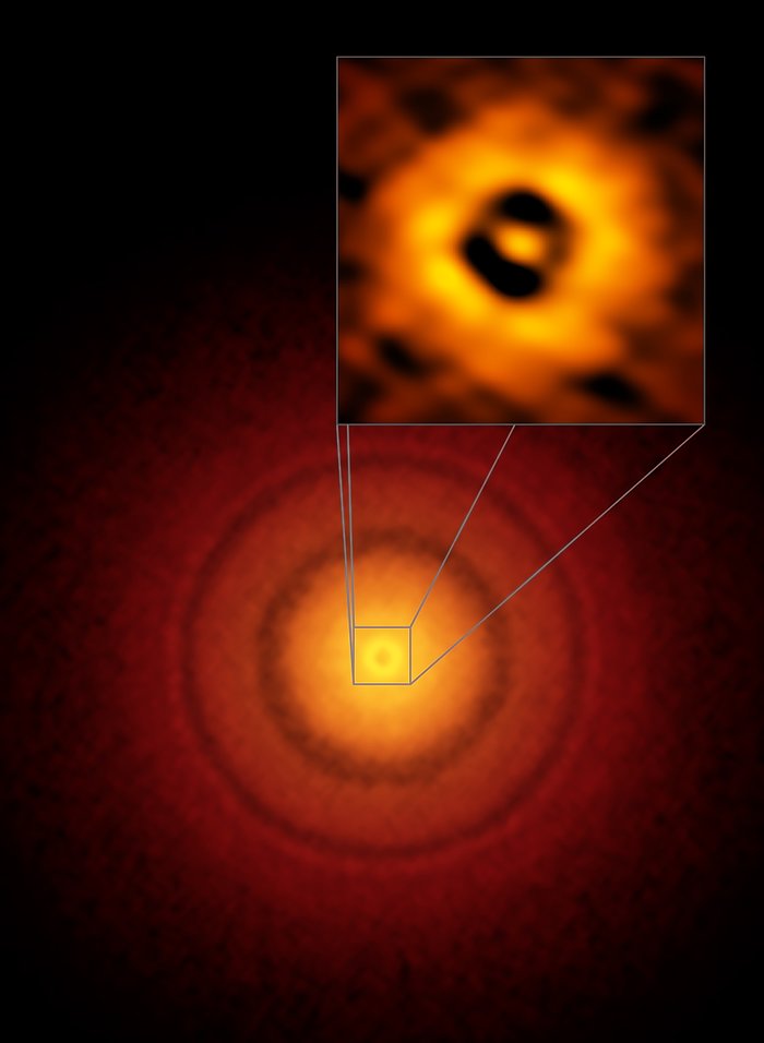 Une image réalisée par ALMA du disque de formation planétaire autour de la jeune étoile semblable au Soleil TW Hydrae