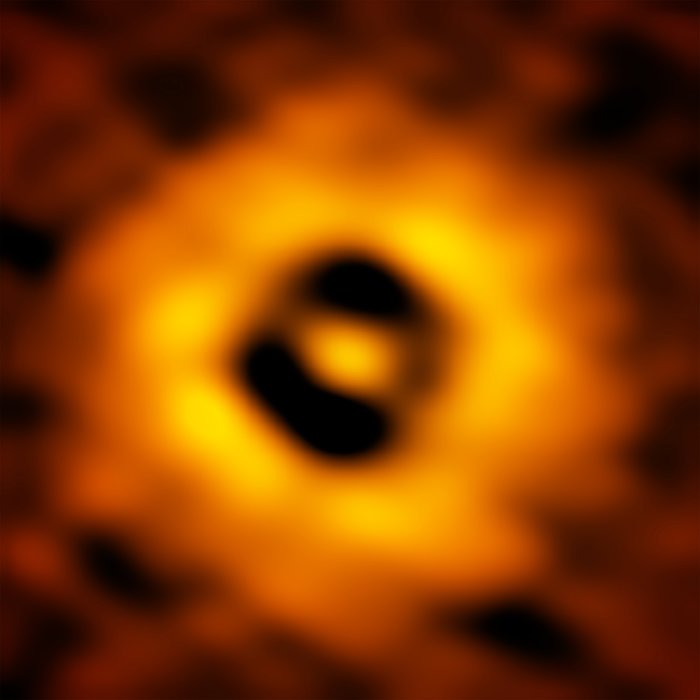 La partie intérieure du disque protoplanétaire TW Hydrae capture par ALMA