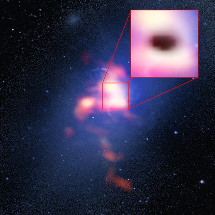 Sammensat billede af Abell 2597 Brightest Cluster Galaxy