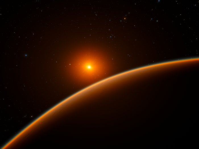 Illustration af exoplaneten LHS 1140b