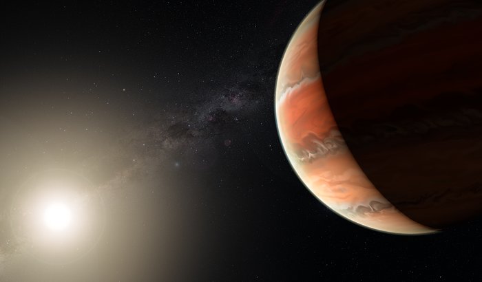Imagem artística do exoplaneta WASP-19b