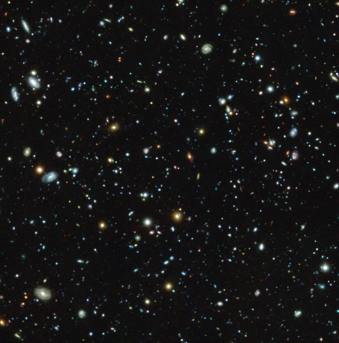 Das Hubble Ultra Deep Field aus Sicht von MUSE