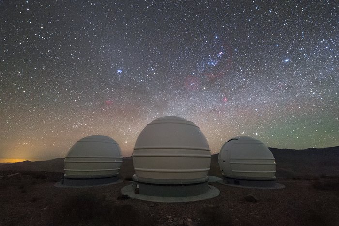 Teleskopy ExTrA na observatoři La Silla