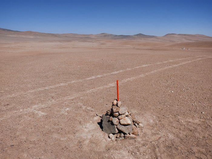 Marcando a disposição dos telescópios