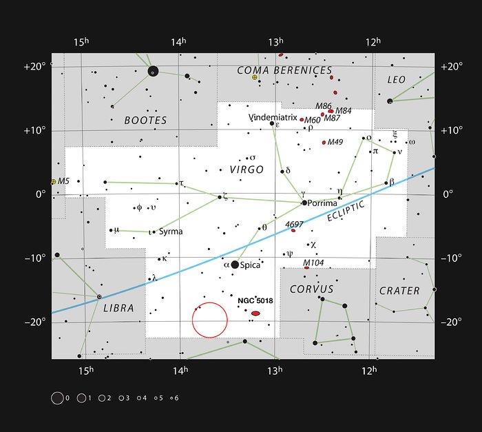 Planetární mlhovina ESO 577-24 v souhvězdí Panny