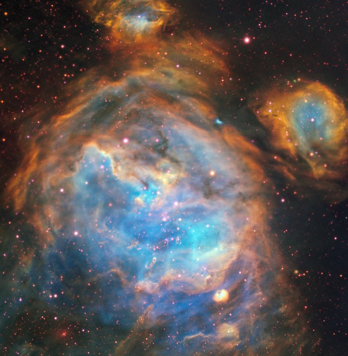 Nyfødte stjerner danner bobler
